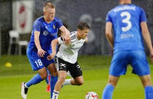 Carlo Holse i aktion for Rosenborg. Snart kan han være solgt