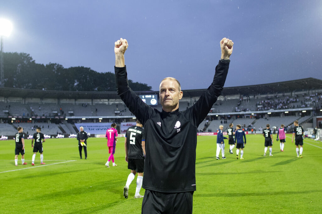 Jess Thorup har haft god grund til at løfte armene i 2021 i F.C. København i Superligaen