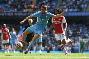 Mohamed Elneny blev skiftet ind i Arsenals nederlag til Manchester City i Premier League