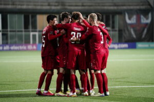 Jonas Wind fik annulleret et mål for offside, men blev alligevel helt for Danmark mod Færøerne