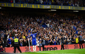 Romelu Lukaku scorede sit første mål nogensinde på Stamford Bridge