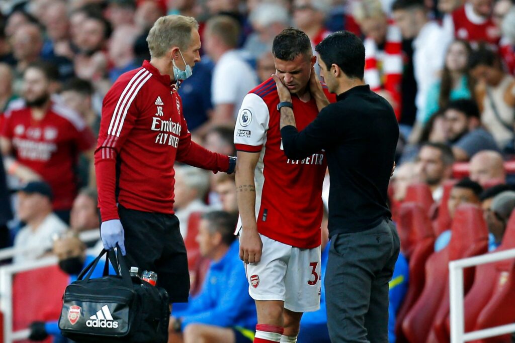 Granit Xhaka er ude med en skade for Arsenal FC i Premier League