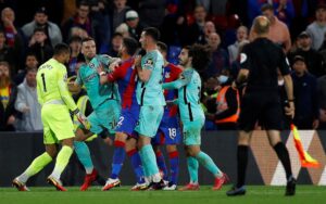 Crystal Palace og Brighton delte i Premier League, mandag aften.
