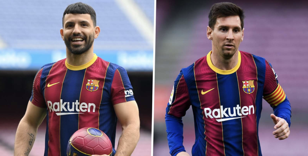 Sergio Aguero og Lionel Messi