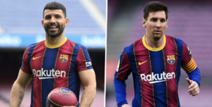 Sergio Aguero og Lionel Messi
