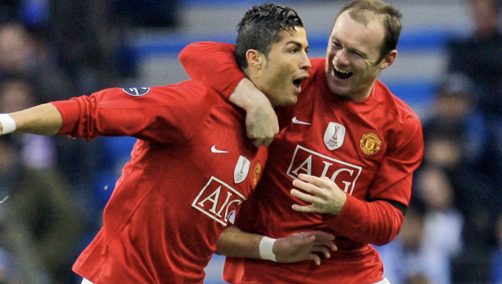 Cristiano Ronaldo og Wayne Rooney