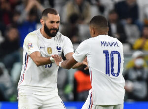 Karim Benzena og Kylian Mbappe