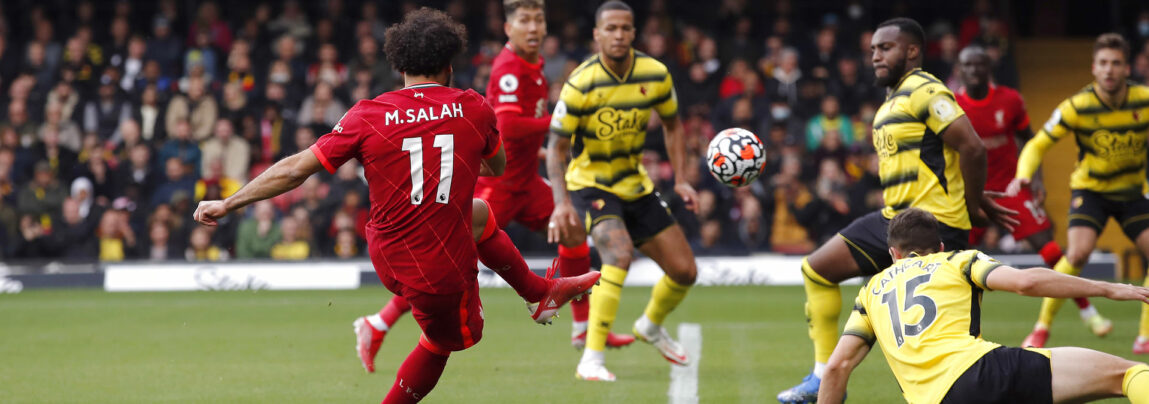 Mohamed Salah tangerer Didier Drogbas rekord efter Liverpools 5-0 sejr over Watford i Premier League