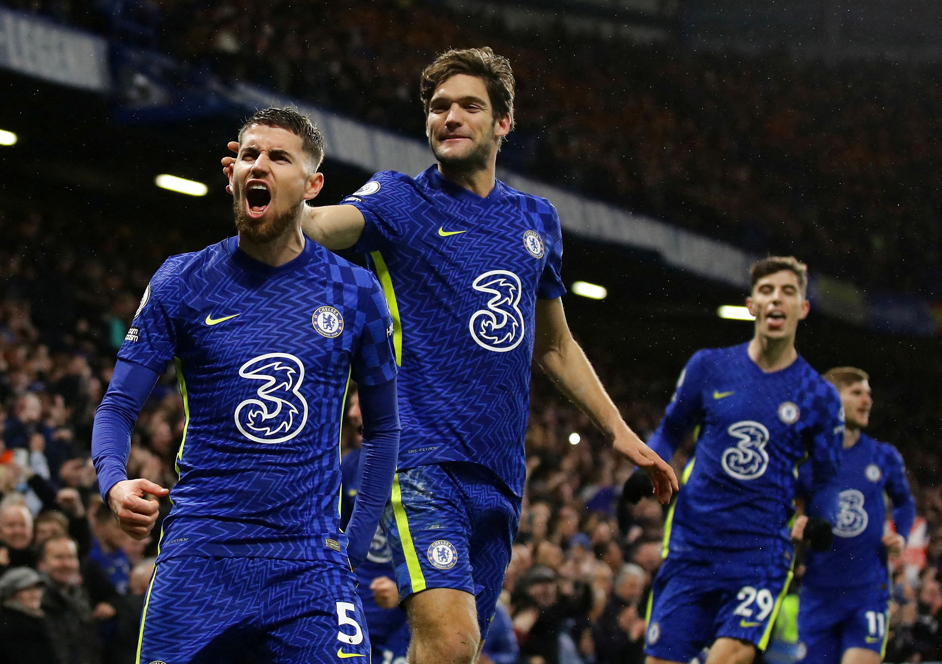 Tuchel hylder maskinen Jorginho: Har ofret sig i en lang periode Jorginho scorede på to straffespark lørdag i kampen mod Leeds. Foto: Ritzau Scanpix/ REUTERS/ David Klein 