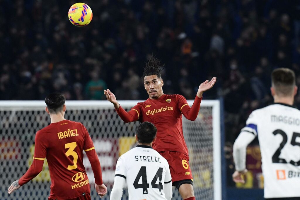 Chris Smalling AS Roma hovedstød mål Spezia