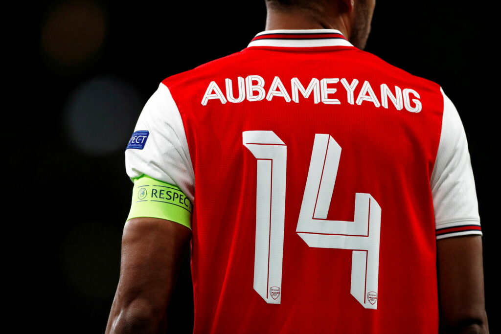 Arsenal Anfører Pierre-Emerick Aubameyang Mikel Arteta