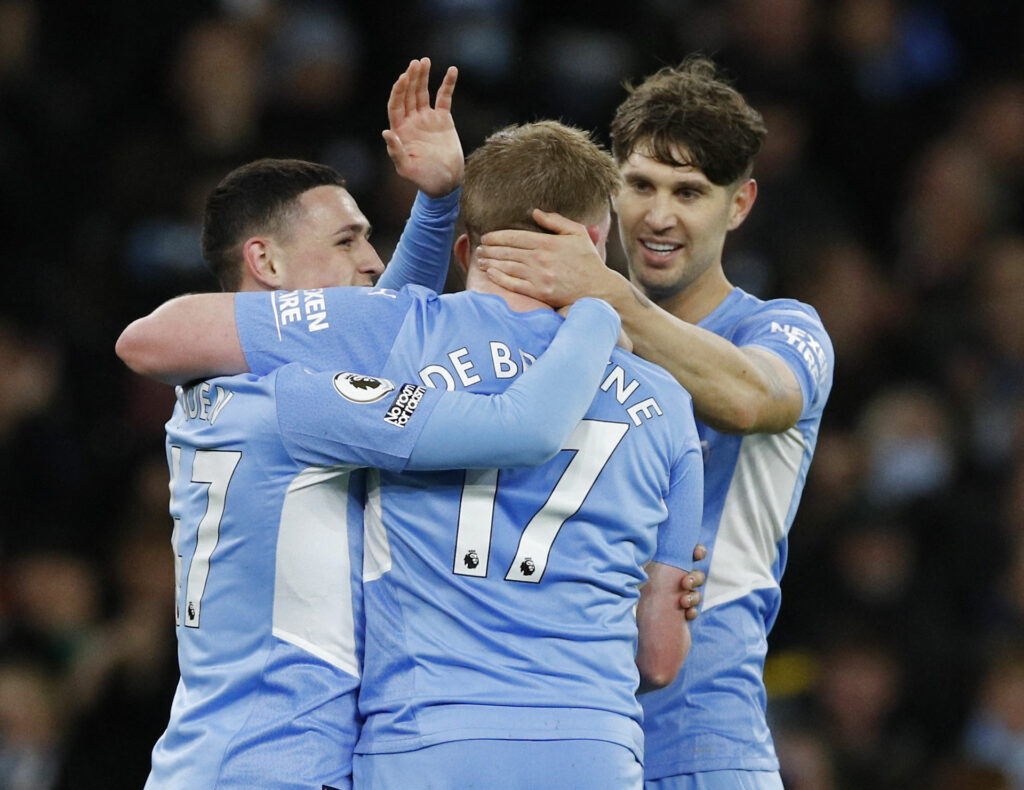 Kevin De Bruyne og Manchester City var nådesløse i Premier League-kampen mod Leeds.