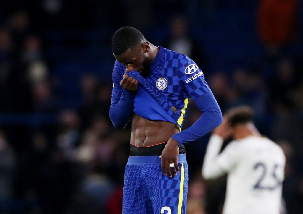 Rüdiger græder i Chelsea mod Tottenham