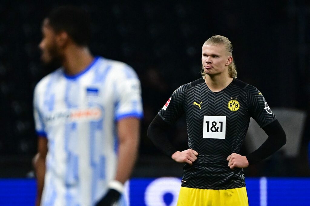 Erling Haaland Dortmund taber til Hertha Berlin BUndesliga