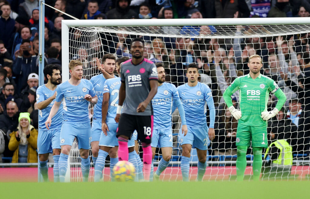 Kasper Schmeichel Leicester City Manchester City Premier League