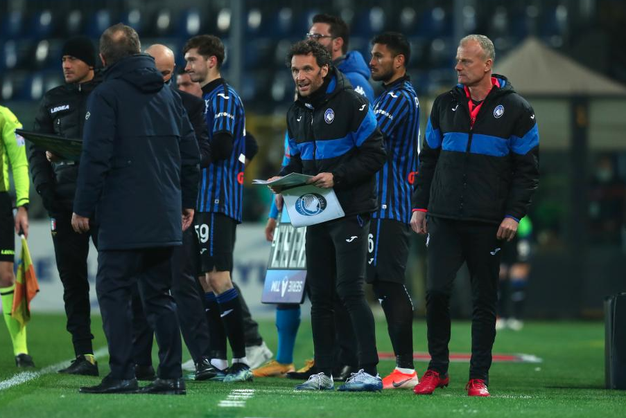 Jens Bangsbo på sidelinjen for Atalanta B.C. 