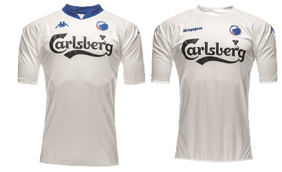 FCK Trøje sammenlignet med den første trøje -