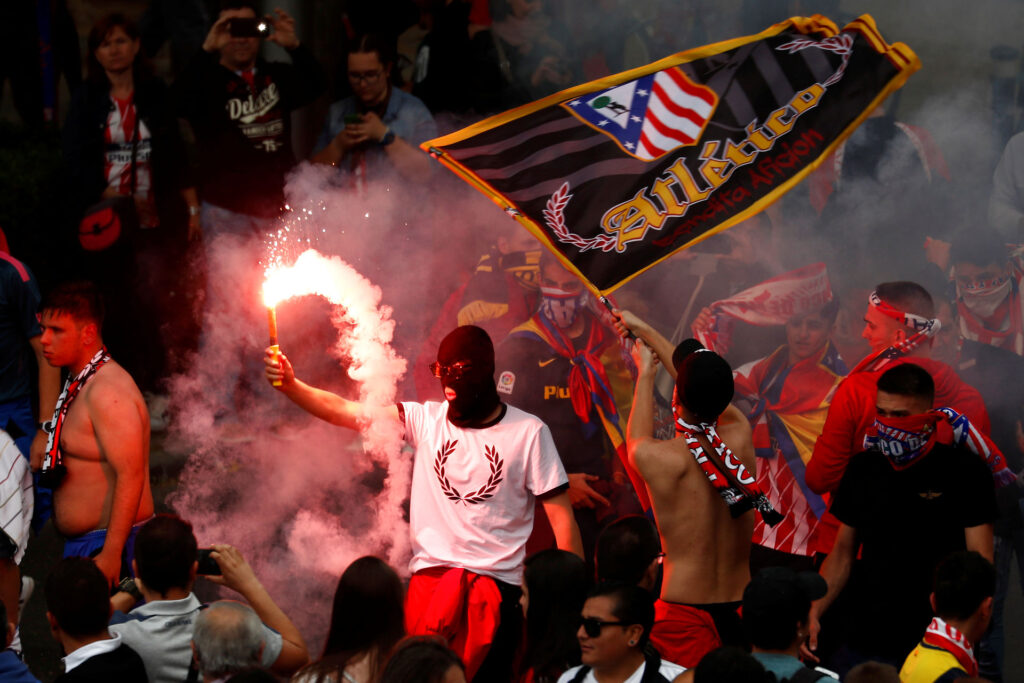 Atletico Madrid har en af de største samlinger af hooligans i Europa.