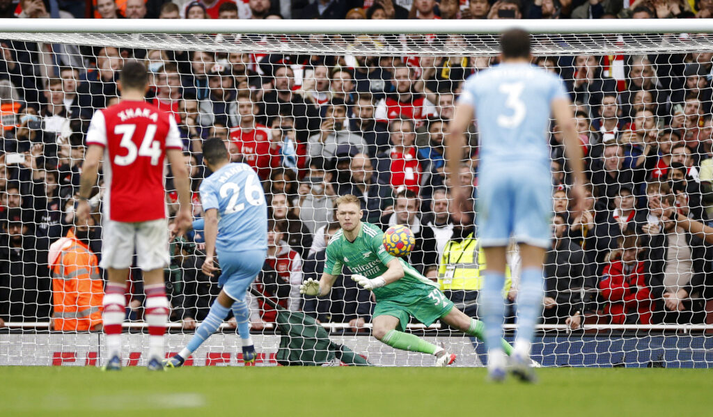 Aaron Ramsdale Arsenal Manchester City Straffespark VAR Premier League