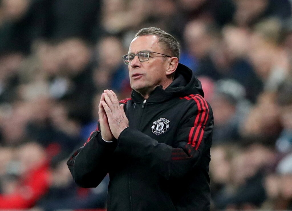 Manchester United-manageren Ralf Rangnick bruger de bedste fra start imod Aston Villa