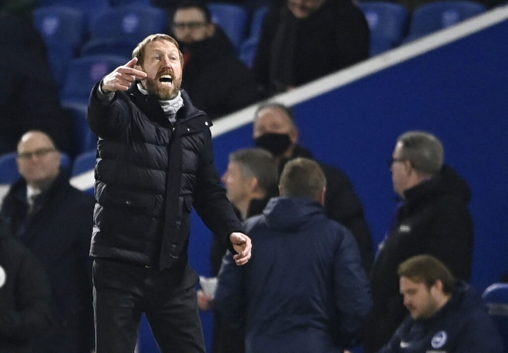 Graham Potter kommer ikke til at stå i spidsen for Brighton på søndag, da han er testet positiv for covid-19