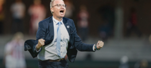 Glen Riddersholm er glad for genforeningen med Paul Onuachu i KRC Genk