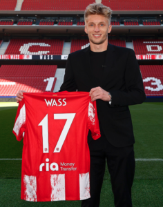 Daniel Wass har valgt trøje nummer 17 i Atlético Madrid