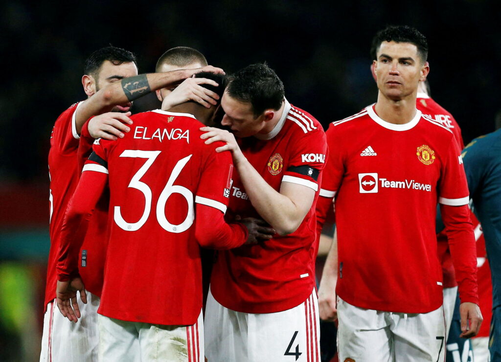 Anthony Elanga brændte det afgørende straffespark, hvilket betød, at Manchester United røg ud af FA Cup'en.