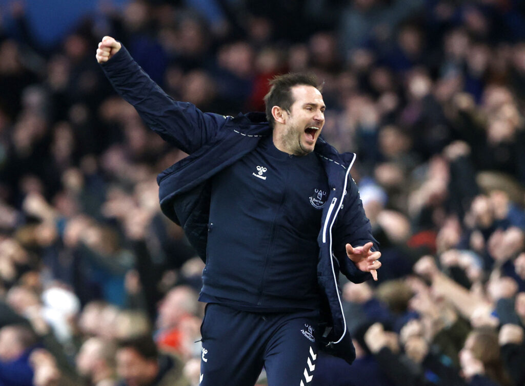 Frank Lampard fik lørdag sin debut som manager for Everton