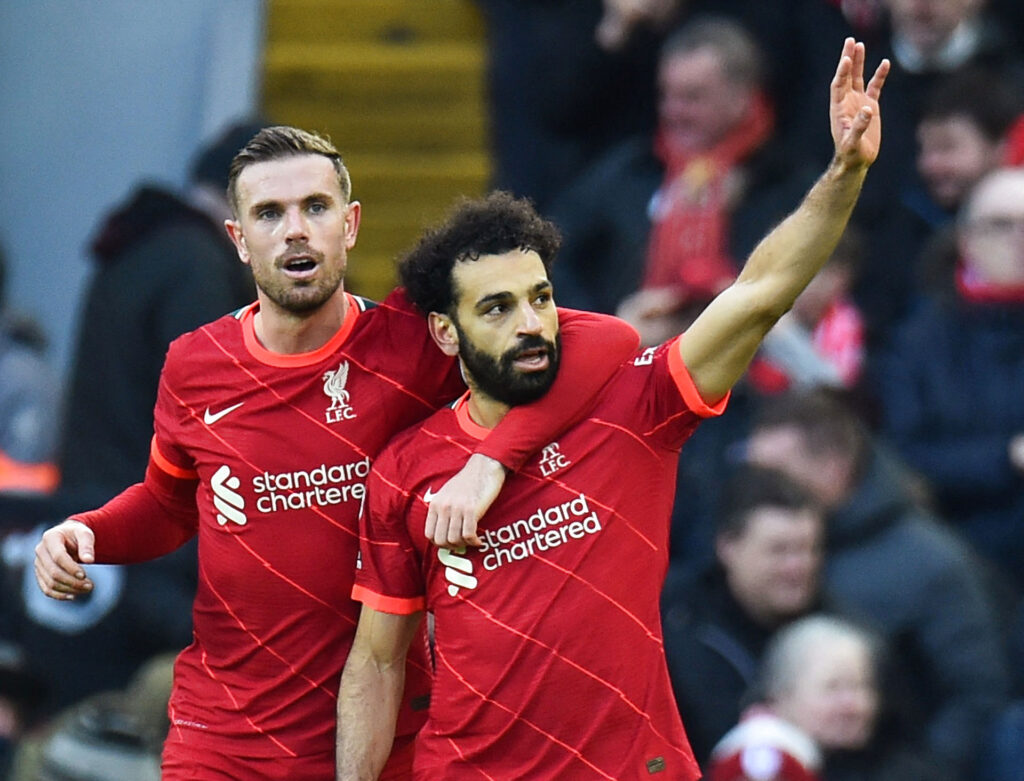 Salah og flere af de andre offensive profiler for Liverpool var i hopla lørdag mod Norwich