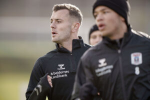 Jack Wilshere trænede mandag for første gang med i AGF