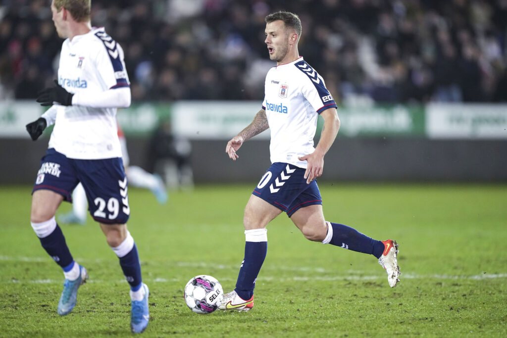 Jack Wilshere fik debut for AGF i Superligaen.