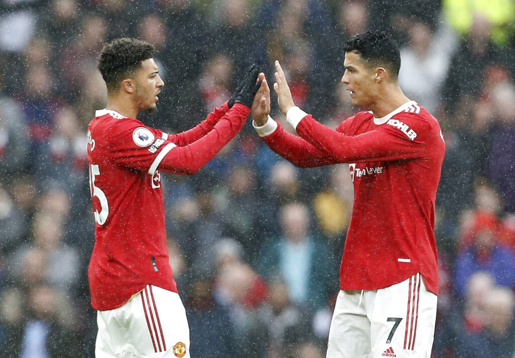 Jadon Sancho Manchester United Paul Pogba Varane Cristiano Ronaldo