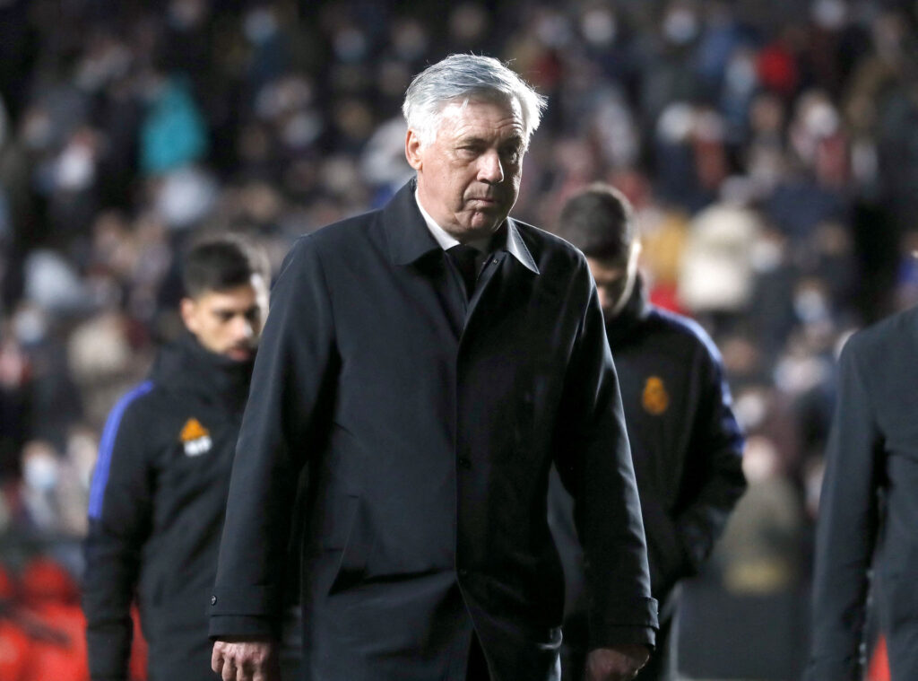 Real Madrid-træneren Carlo Ancelotti er et emne i Manchester United