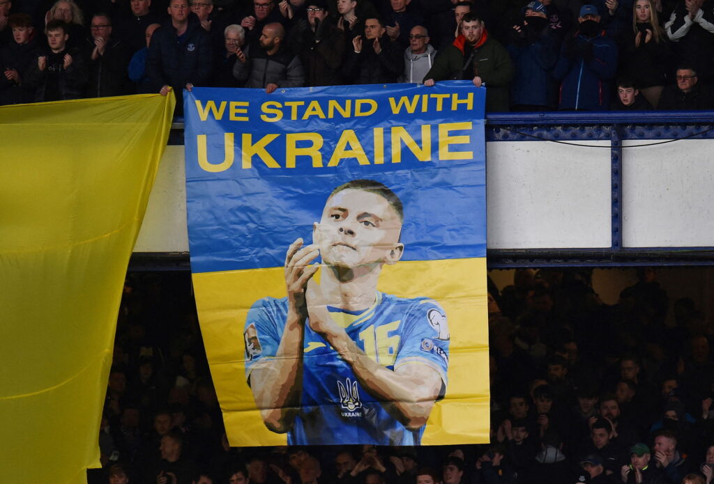 Ukraine Everton rusland russiske sponsorer