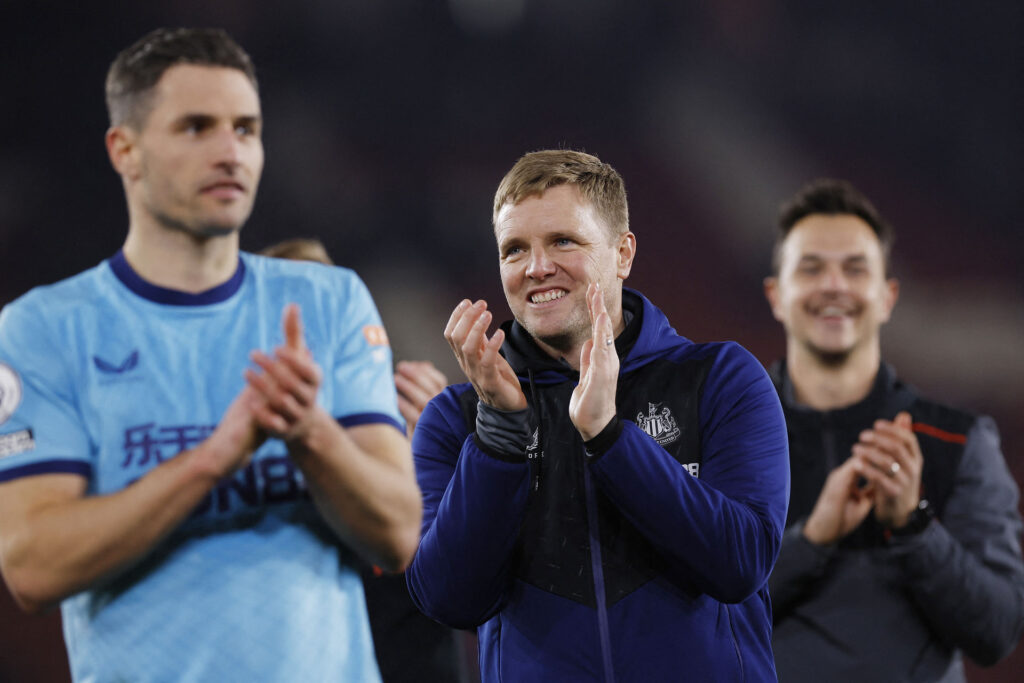 Newcastles manager, Eddie Howe, har vundet prisen som månedens manager i Premier League for februar måned.