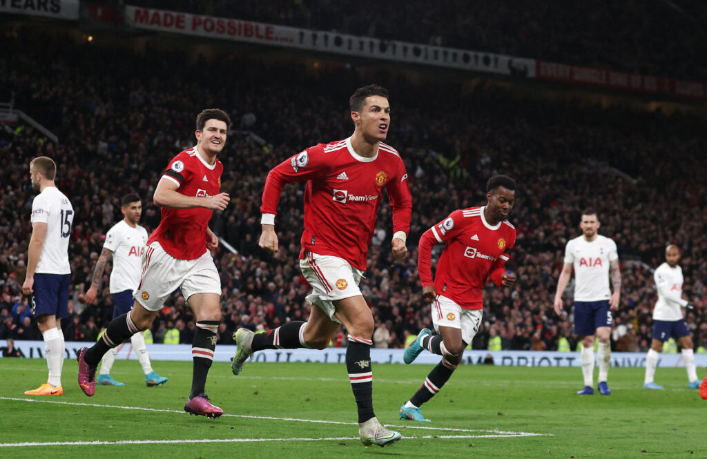 Både Cristiano Ronaldo og Manchester United satte rekorder efter sejren over Tottenham i Premier League.