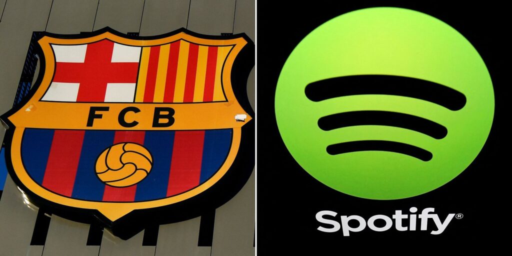 FC Barcelona har indgået en sponsoraftale med Spotify.
