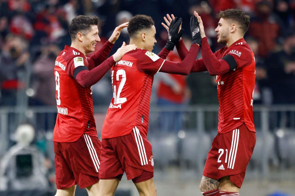 Robert Lewandowski og Bayern München vandt 4-0 hjemme over Union Berlin i Bundesligaen.