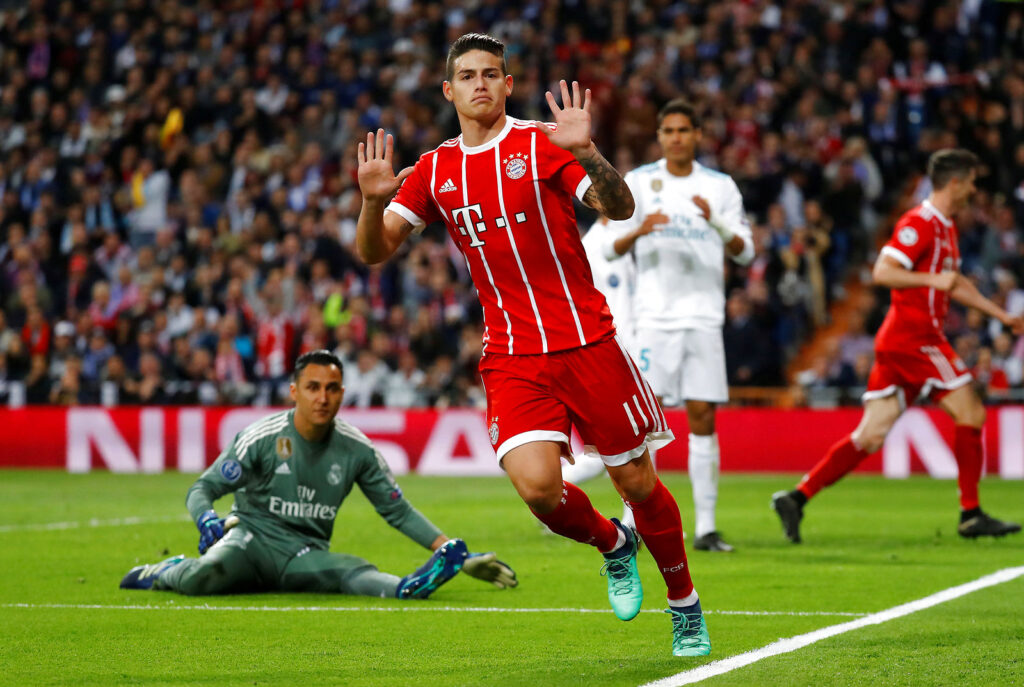 James Rodríguez Real Madrid Bayern München