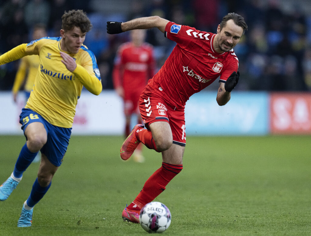 Mathias Kvistgaarden er i færd med sit gennembrud for Brøndby IF i Superligaen,