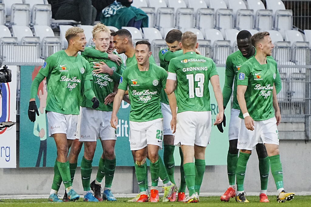 Viborg FF's trup mod Vejle Boldklub i Superligaen.