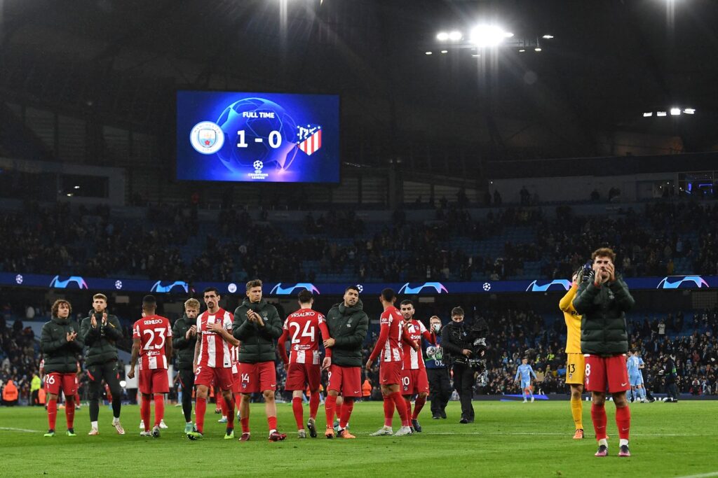 Atletico Madrid 5000 tilskuere straf UEFA Manchester City Champions League