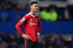 Cristiano Ronaldo kunne ikke få bolden i mål, og Manchester United tabte derfor mod Everton i Premier League.