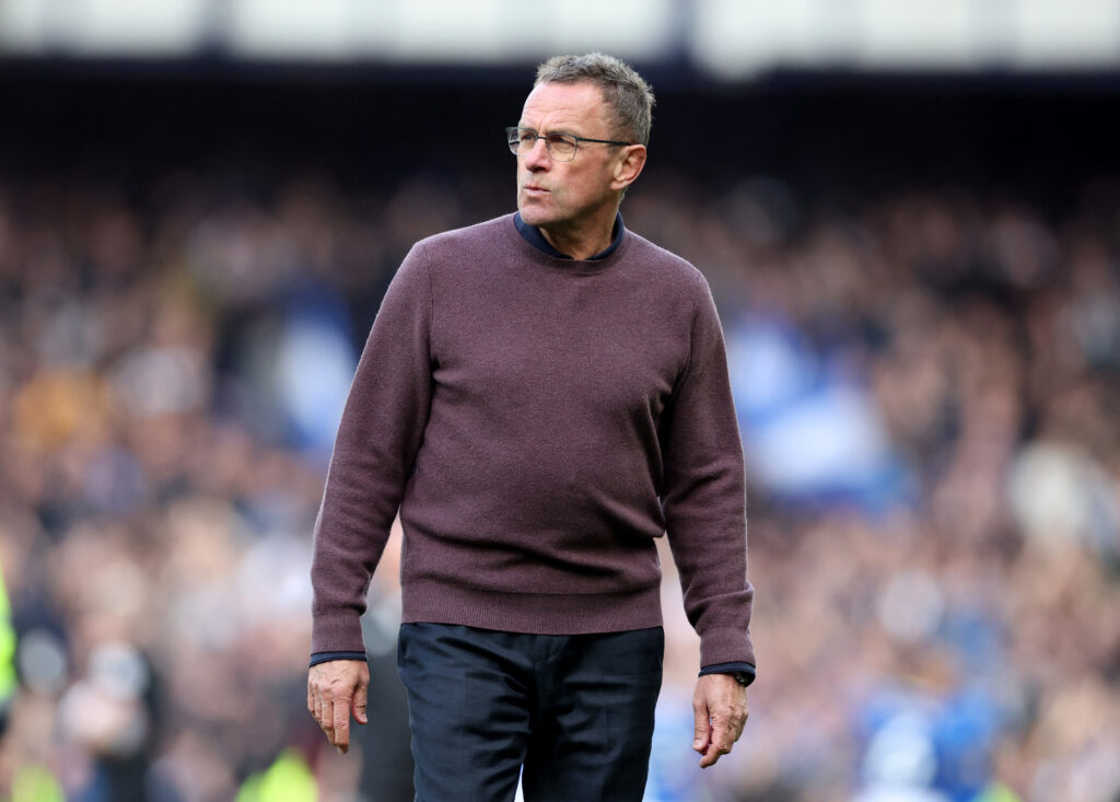 Ralf Rangnick er skuffet efter Manchester Uniteds nederlag ude mod Everton og Frank Lampard i Premier League.