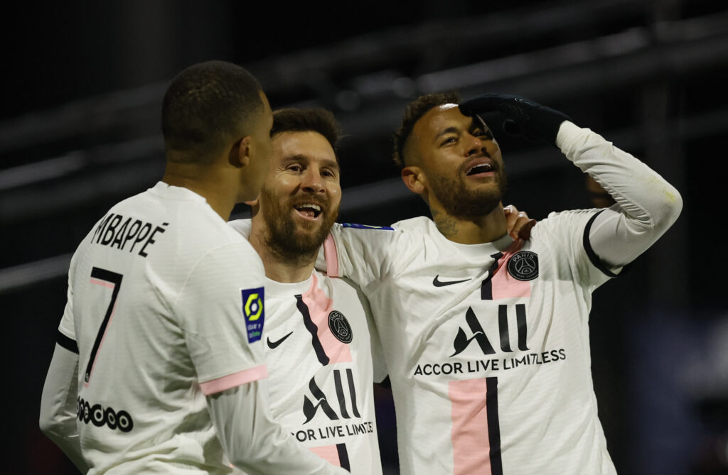 Messi, Neymar og Mbappé tryllede endnu en gang, da PSG storsejrede i Ligue 1.