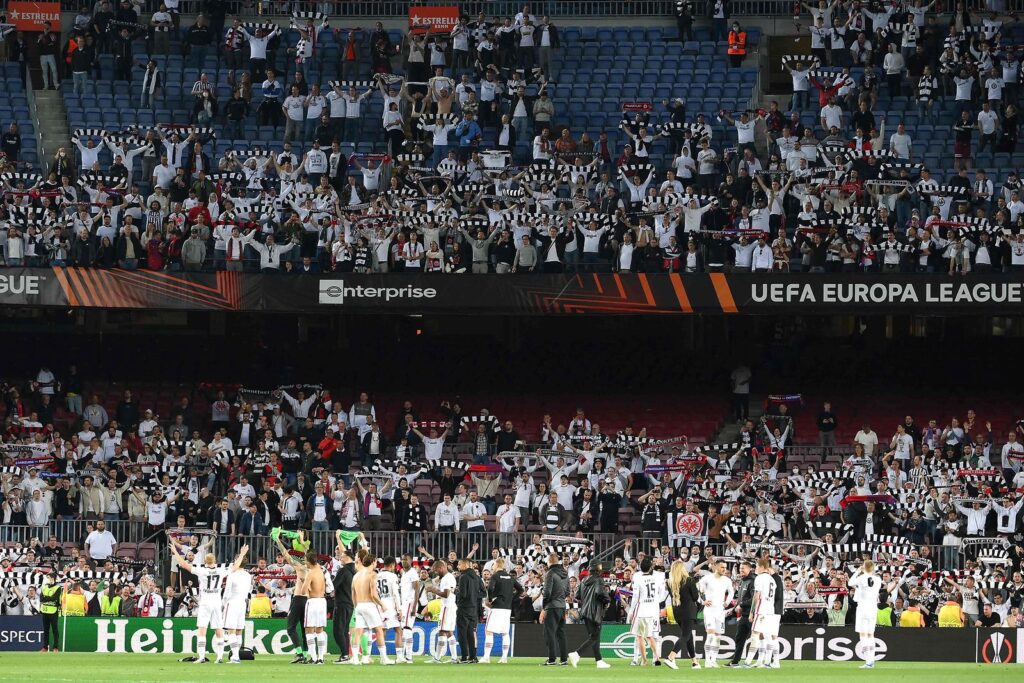 Frankfurt FC Barcelona Europa League Camp Nou fans