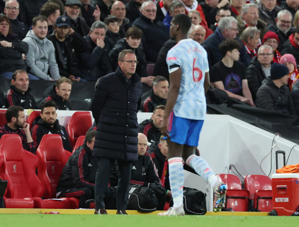 Ralf Rangnick bekræfter at Paul Pogba er færdig i Manchester United.