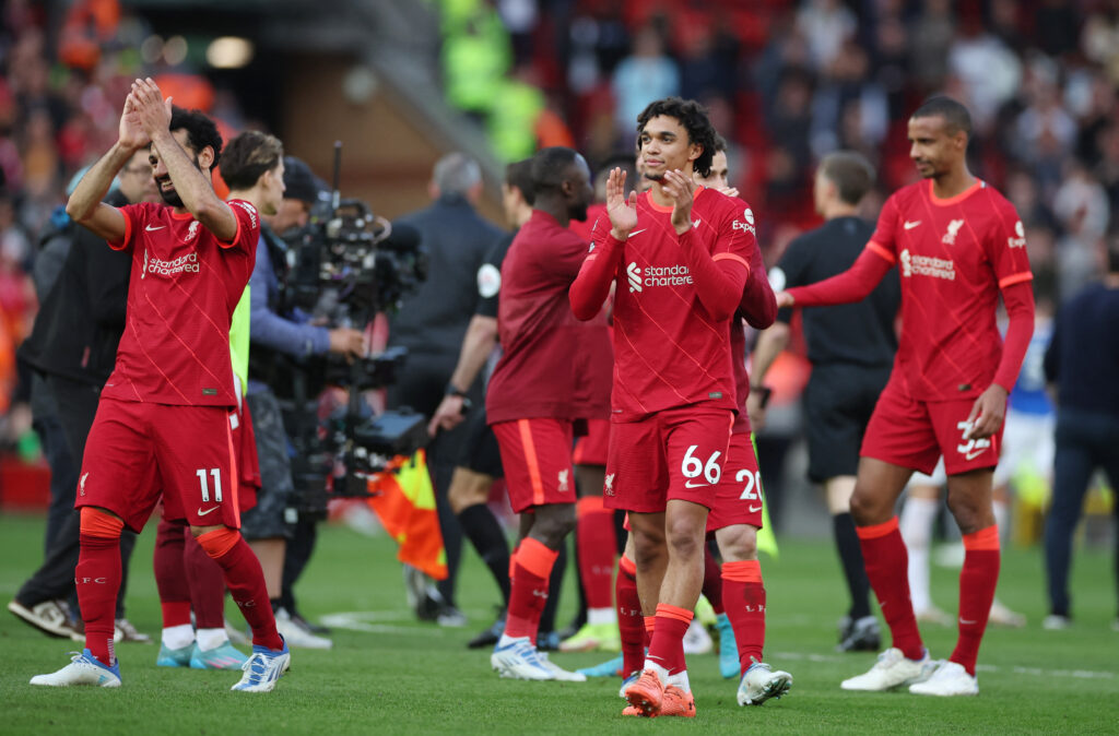 Liverpool Trent Alexander-Arnold roser Andy Robertson.