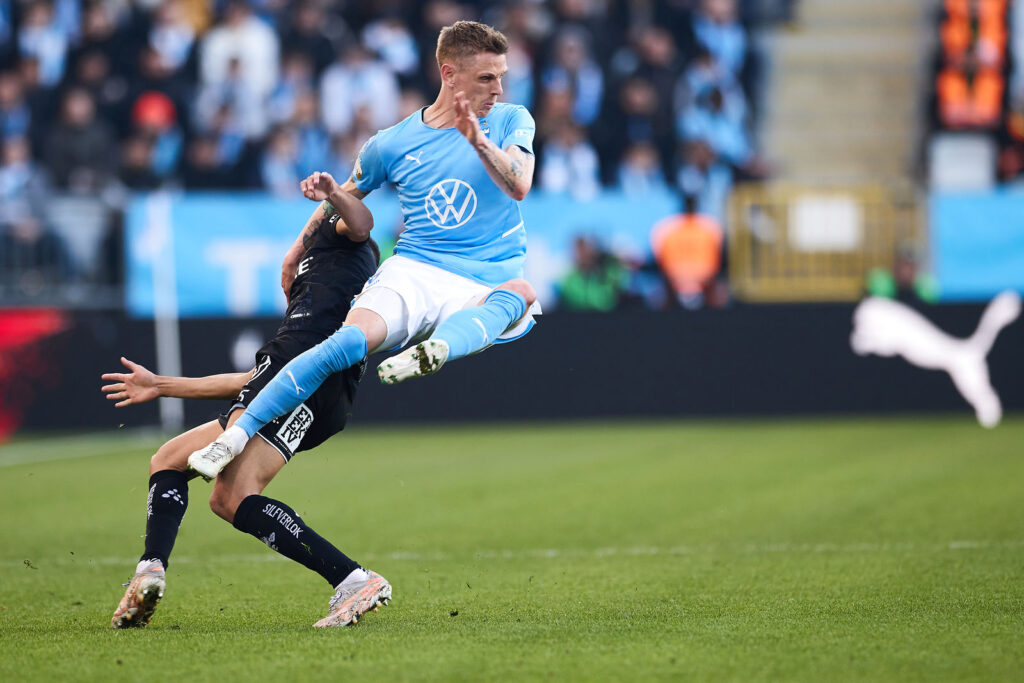 Søren Rieks i aktion for Malmö FF.